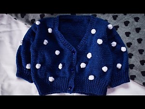 TUTORIAL: how to knit a sweater for a 1-years-old baby.