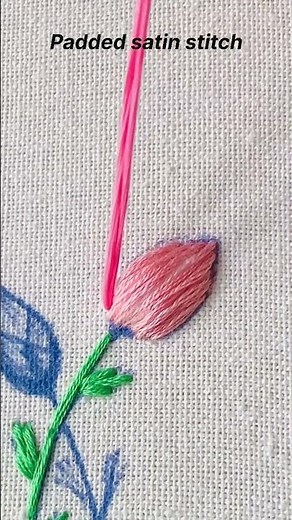 Amazing rose bud embroidery tutorial