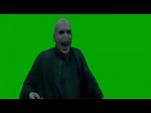 Voldemort's laugh green screen