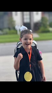 Eleanor’s first day of pre-k! She was so excited to catch the bus with big sis!! | Dennis Hall