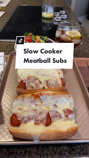 Delicious Slow Cooker Meatball Subs Recipe