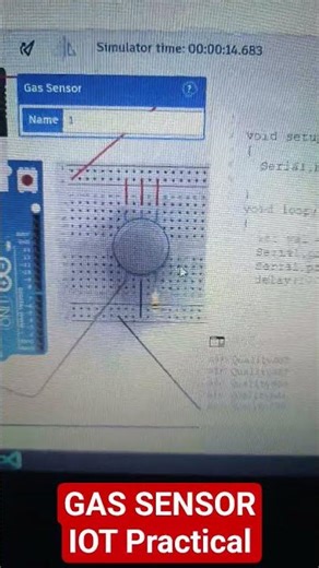 gas sensor in iot #abhayexcelcomputer #shorts #iot