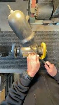 Sharpening a Serrated Knife on a Bucktool Low Speed Bench Grinder with Diamond Wheel