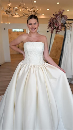 Vote for your favorite… Olivia by @sarehnouri with or without bolero 🌹 We couldn’t be more excited that the stunning Olivia gown has arrived! The perfect classic ballgown featuring a drop waist, lace bodice, in the most beautiful rich Ivory color. Paired with the matching bolero for a timeless bridal style. Handmade in the USA, unmatched quality, and gowns you’ll instantly feel the difference in. Become the first @sarehnouri @lovebridalboutique bride — 904 242 9800 | Love, a Bridal Boutique