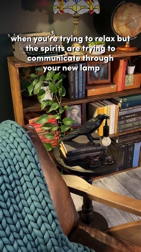 If you can read Morse code, you know exactly what the spirits want. (If you can’t, they’re saying “send this to the person that needs this lamp.) #crow #raven #crowlamp #falldecor #halloweendecor #viralcrowlamp #darkacademia | Wayfair