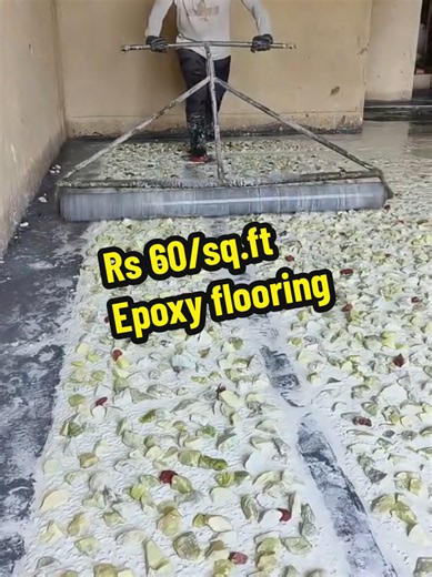 Rs60/sq.ft epoxy flooring #epoxy #flooring #fyp #vastuhomesconstruction #trending