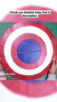 How To Make Captain America Shield With Cardboard | Do It Yourself | Sparsh Hacks | #shorts
