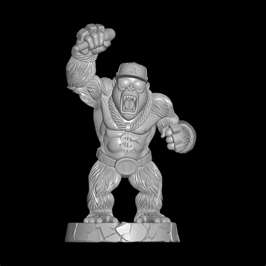 Hip Hop Gorilla STL File | Urban Ape 3D Print Model - Etsy Australia