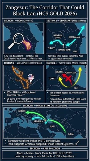 Zangezur Corridor: ईरान की 'भू-राजनीतिक घुटन' और भारत का Pinaka दांव | HCS 2026 Map Update
