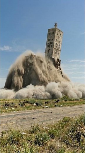 Massive Grain Elevator Implosion | Controlled Demolition | Satisfying Collapse