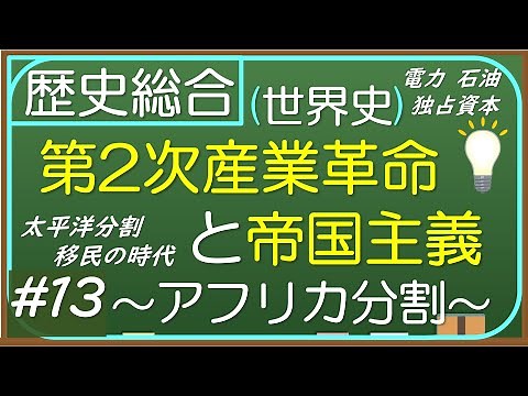 【歴史総合(世界史)】#13 第二次産業革命と帝国主義〜アフリカ分割〜