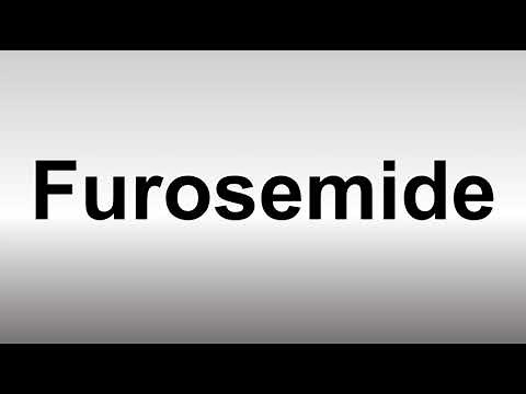 How to Pronounce Furosemide