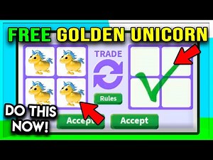*SECRET* GET A GOLDEN NEON UNICORN FOR FREE BY DOING THIS! ADOPT ME