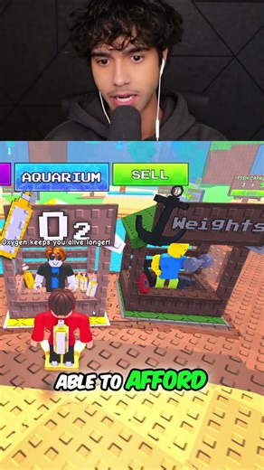 Roblox Gamer Buys Double Oxygen Tank for Deeper Ocean Adventure! #shorts