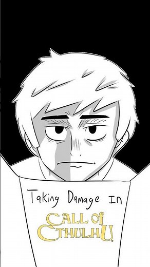 Taking Damage in D&D vs Call of Cthulhu 💀💀 #animation #dnd #callofcthullu