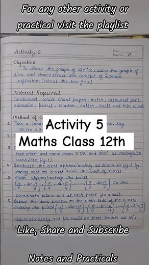 Class 12 Maths Lab Activity 5 Solution// Maths Lab Practical Class 12// #mathsactivity #maths