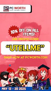 May Promo sa May sa PC WORTH, NO MINIMUM SPEND, NO LIMITS 🥳🎉 Get a 10% OFF on ALL ITEMS just by using Promo Code: UTELLME 📣 Visit Us: www.pcworth.com | Promo Period: May 13-20, 2025 #PCWORTH #WorthIt #MayPromoSaMay #UTELLME #10percentoff | PC WORTH