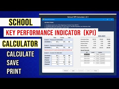 DepEd KPI Calculator New Version | with Save and Print