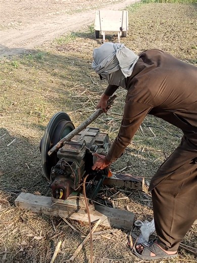 diesel engine started experiment