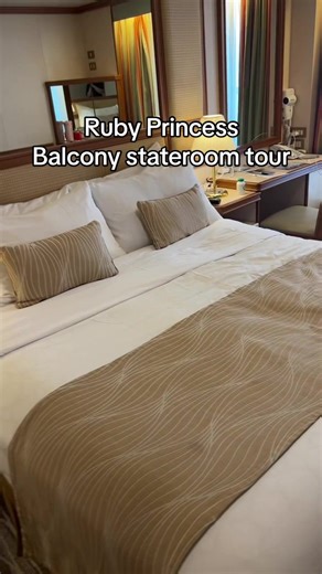 Balcony Stateroom Tour on the Ruby Princess