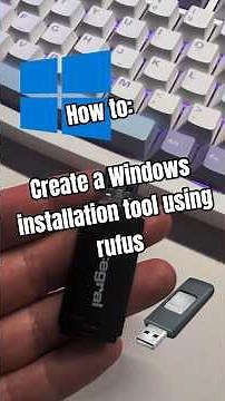 How to create a Windows installation USB using Rufus! #pcgaming #windows11 #pctips #tech #tutorial