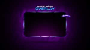 Animated Purple Twitch Facecam Overlay: Clean Stream Template - Etsy