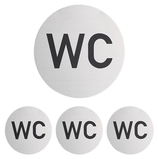 Lot de 4 pancartes pour les WC | Je commande ! | home24