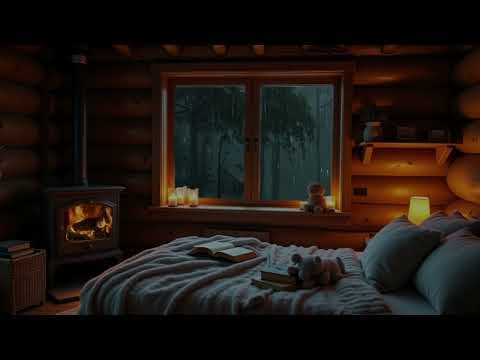 🌩 Guild of Ambience Thunderstorm Sounds Rain and Fireplace Crackling for Relax & Sleep