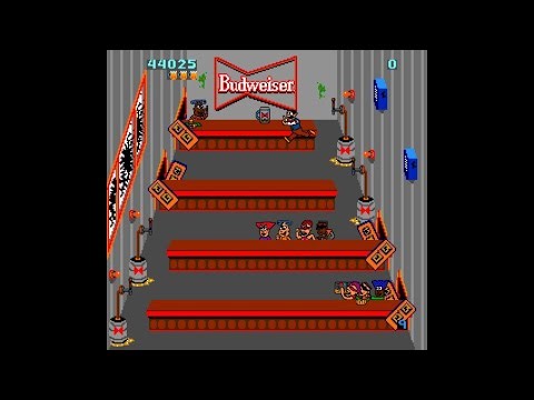 Tapper [Arcade Longplay] (1983) Bally Midway {Budweiser, 1/27/84}