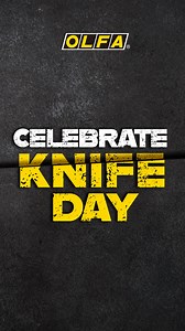 Today is #NationalKnifeDay!🙌 But here at #OLFA, we don't celebrate just today. We celebrate all year around by providing you with #knives you can ALWAYS rely on, for ANY cutting job. Learn more about our #tools at www.olfa.com | OLFA Pro