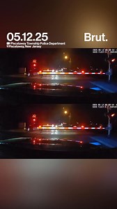 Police officers rescued an impaired driver moments before a freight train plowed through it. #Train #FreightTrain #NewJersey #CarOnTrainTracks #FreakAccident | Brut