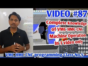 Complete Knowledge of VMC HMC CNC machine operation in 1 video , CNC online,