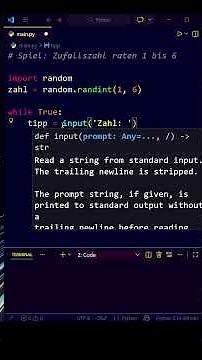🎲 Your first Python game 😏 #shorts #python #coding #programming