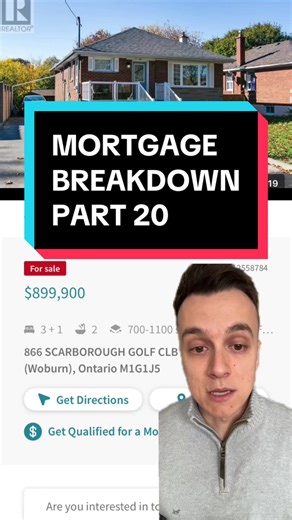 This video covers the mortgage qualification process from the perspective of a first-time homebuyer for a $900K 2-unit bungalow located in Scarborough, Ontario 🏡 We go over how much upfront cash it would take to purchase this property, as well as the income needed to qualify for the mortgage while considering the fact that this property will also generate rental income!💰 Interested in finding out what your home buying budget looks like? Click the link in my bio and book a call today! ✅ #toront