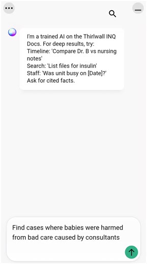 Explore the Revolutionary Thirlwall Inquiry AI Tool