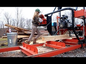 #686 Her FIRST Time, Running The Sawmill! Home Grown Lumber!
