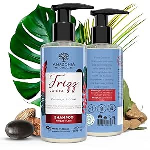 All Natural Frizz Control Shampoo for Men & Women- Anti-Frizz Shampoo for Frizzy Hair - Paraben & Sulfate-free Shampoo-with Cupuacu and Pracaxi to Reduce & Control Frizz 6.8oz