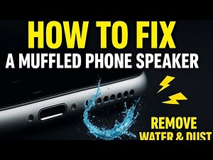 How to Fix a Muffled Phone Speaker (Remove Water & Dust FAST!)