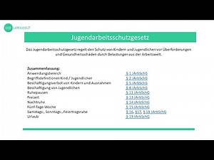 Jugendarbeitsschutzgesetz