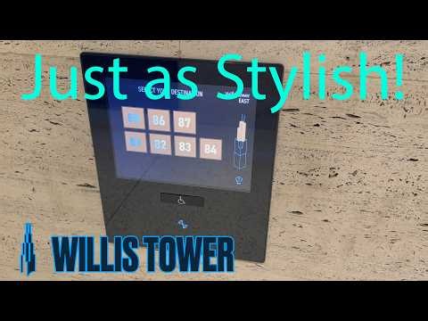 EPIC Otis Elevonic 411M Compass 360 Mid High rise elevators (81-87) @ Willis Tower - Chicago IL