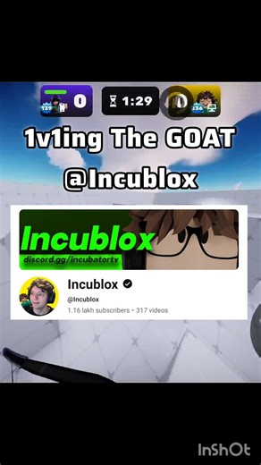 I 1v1 The GOAT @Incublox🔥 #rivals #roblox #rivalsclips #rivalsedit #shorts @a1xxion-X