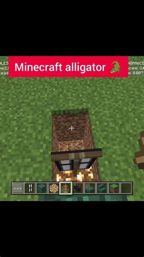 Minecraft alligator 🐊 mini build 🔥 #minecraft #technoblade #gaming #virelshorts