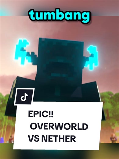 Epic! animasi Overworld vs Nether #minecraft #minecraftindonesia #senovshop
