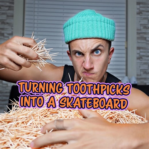 I Made A Skateboard With 1M Toothpicks | MARKO