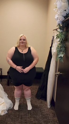 Plus Size Bride looking stunning ❤️ She is looking for all black wedding dress for her wedding day 10/31/24 #juicybodygoddess #plussizebride #charlottenc #plussizeclothing #Halloweenwedding | Summer Lucille