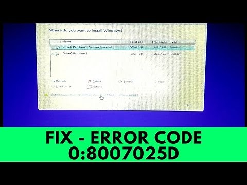 Fix - Windows Cannot be Installed to this Disk / Windows Cannot Install Required Files 0x8007025D
