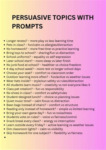 More than 100 Persuasive topic lists‪@Learn.achieve.succeed67‬