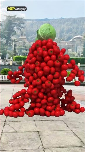 Vegetable pairing c4d animation special effects, video effects