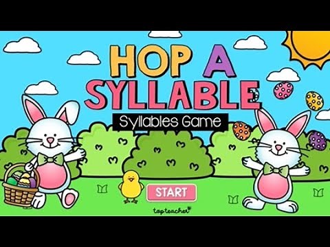 Interactive Syllables Game: Hop a Syllable