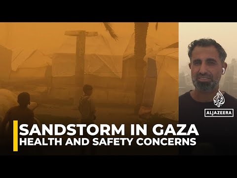 Sandstorm hits the Gaza Strip: Strong winds worsen dire living conditions